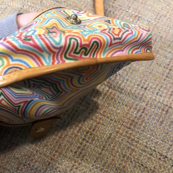 DOONEY BOURKE Crazy Stripes Flap Front Wristlet - Picture 9 of 12